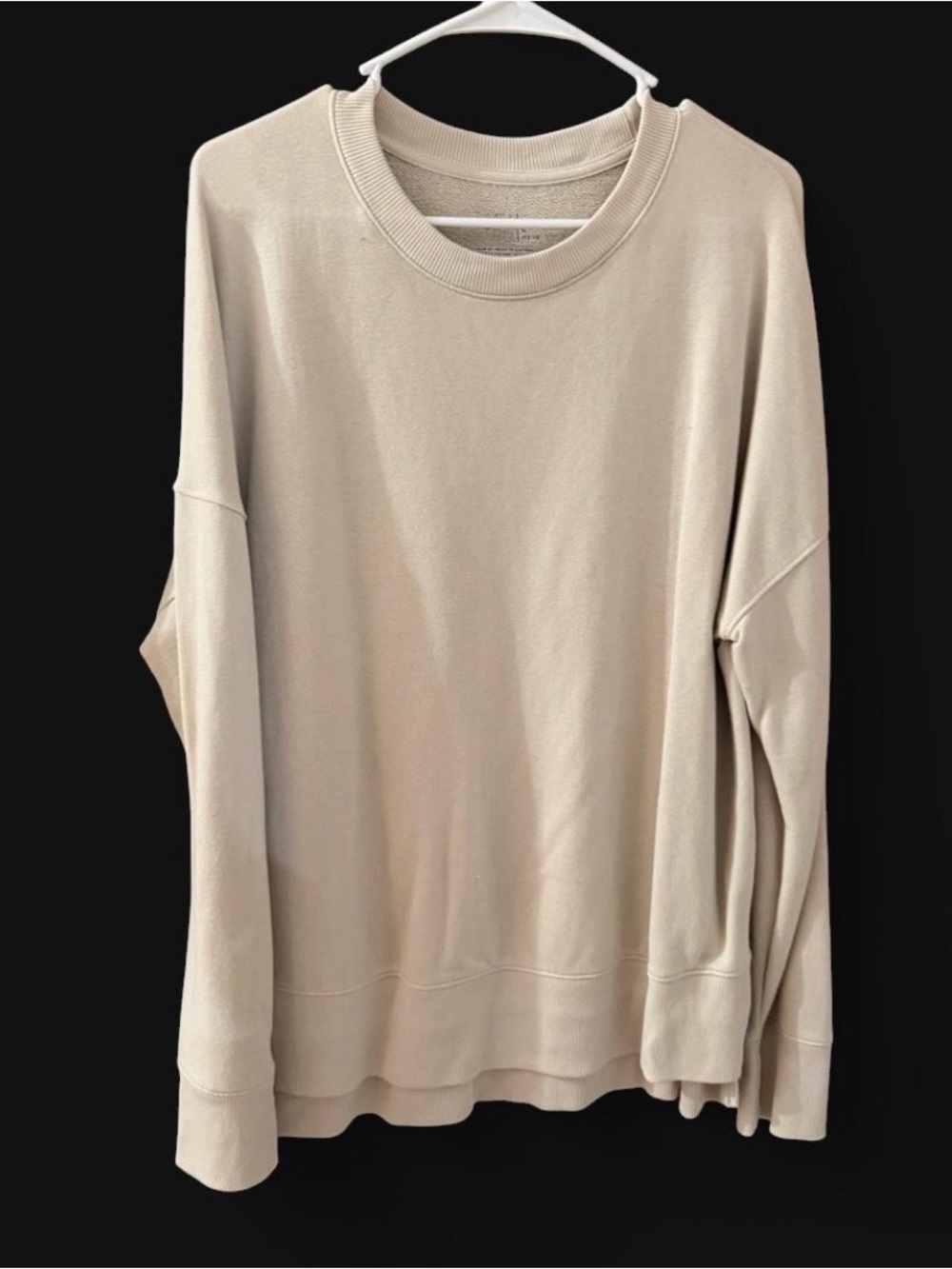Time and Tru Beige Crewneck Sweatshirt